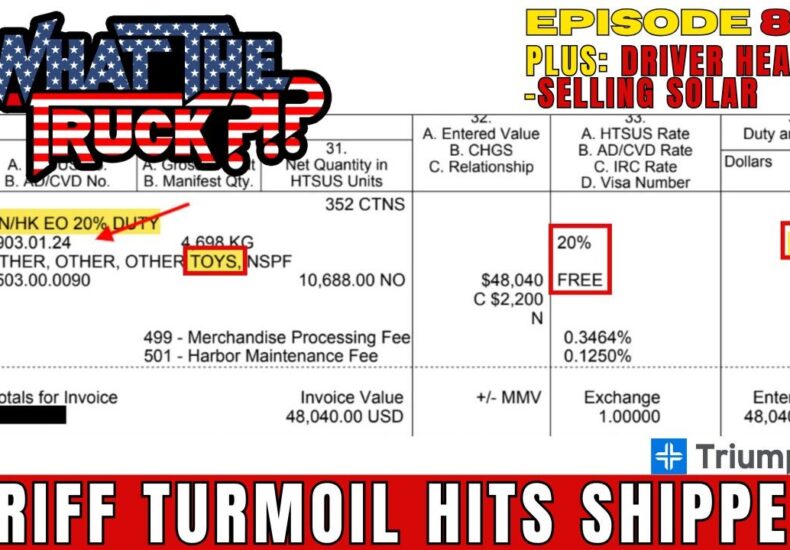 Tariff turmoil hits shippers; truckers squat across the world; selling solar | WHAT THE TRUCK?!?